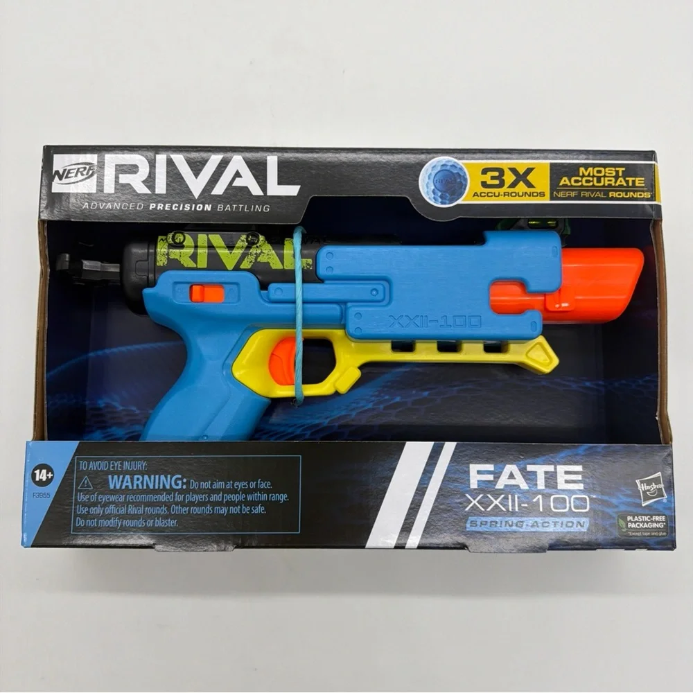 Nerf Rival Fate XXII-100 Blaster - Blue, Orange, and Yellow